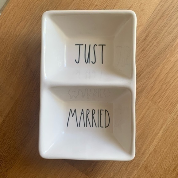 Rae Dunn Just Married Wedding Bridal Collection Tray - Picture 2 of 7